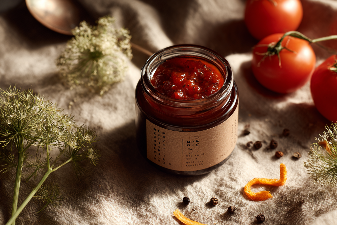 Spiced Tomato Chutney with Fennel & Orange Zest